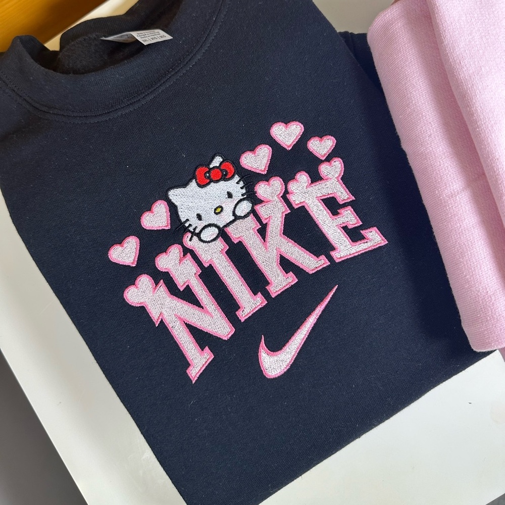 Nike Hello Kitty Embroidered Crewneck Sweatshirt